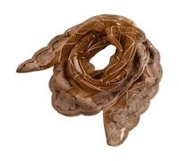 Kelisdi Sciarpa ricamata con testa di fiore, morbida fascia traspirante per l'uso quotidiano, accessorio multiuso per la testa per donne alla moda fascia in pizzo con fiore ricamato, Marrone, Taglia