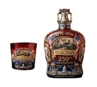 Kelisdi Set di bicchieri e bottiglie da whisky a tema patriottico commemorativo americani a tema 250° anniversario bottiglia di whisky regalo irlandese festa del papà