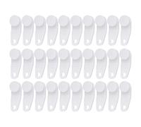 Kelisdi Traverses - Ganci scorrevoli per tende, 30/60 pezzi, colore bianco