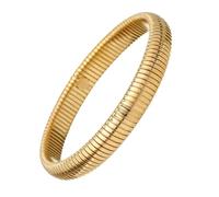kelistom 14K Oro/Argento Tono In Acciaio Inossidabile Bracciali Stretch Braccialetti per Donne Uomini Braccialetti di Perline Oro Stretch Bead Ball Braccialetto Regali, One Size, Acciaio inossidabile