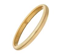 kelistom 14K Oro/Argento Tono In Acciaio Inossidabile Bracciali Stretch Braccialetti per Donne Uomini Braccialetti di Perline Oro Stretch Bead Ball Braccialetto Regali, One Size, Acciaio inossidabile