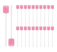 Kellegour 100 Pezzi Spugna per Lgiene Orale,Bastoncini Pulizia Cavo Orale Spazzolino Denti,Monouso Conveniente Bastoncini per la Pulizia,Per Bambini,Animali Domestici,Adulti,Anziani(Rosa)
