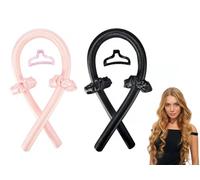 Kellegour 6 bigodini in raso senza calore, per capelli fai da te durante la notte, set di acconciature fai da te, con clip e corda, per capelli corti e lunghi durante la notte