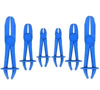 Kellegour 6 Pcs Pinza del Tubo Dell'acqua del Carburante,Blu Flessibile in Nylon Fascetta Strumento Set,Fascetta Freno,Pinze Stringitubo Kit,per Fissaggio di Tubi Raffreddamento,Tubazioni Carburante