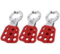 Kellegour Acciaio Lockout Hasp,3PCS Lock Out Tag Out Hasp,Lepre di Bloccaggio Lockout,Chiusura a Scatto a 6 Fori,Tamper-Proof Chiusura a Chiave per Tagout,Industria chimica,Logistica e Trasporto,Rosso
