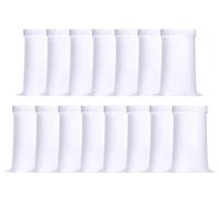 Kellegour Sacchi di sabbia PP come protezione dalle inondazioni, 15 pezzi di tessuto in polipropilene, sacco di sabbia fino a 20 kg, sacchetto vuoto in tessuto PP bianco, sacchi di inondazione, sacco