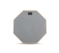 Kellegour Silent Drum Practice Pad,Pad per Allenamento da 12 inch,Pad per Batteria Silenzioso,Drum Pad in Gomma,Double-Sided Silent Drum Pad con Base in Legno per Batteristi Principianti Grigio