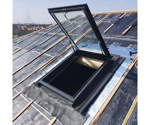 Keller - Lucernario per finestra a soffitto, 80 x 80 cm, per un migliore flusso d'aria e illuminazione naturale negli scantinati