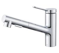 Kelleria Rubinetto Cucina ad Alta Pressione con Doccia Estraibile, Miscelatore Lavello Cucina, Rubinetto Monocomando per Lavello Cucina Girevole a 120°, Risparmio Idrico, Incluso Accessori, Cromato