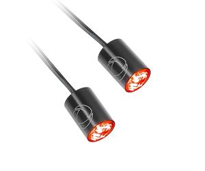 Kellermann Atto - Mini fanale posteriore a LED, con luce freno, colore: Nero