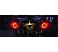 Kellermann Bullet 1000 Df Indicatori LED Luce Freno Fanale Cromo 3in1 Segnali