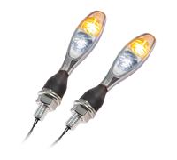 Kellermann Indicatori LED Con Luci di Posizione Consentito Frontale Cromo Paia