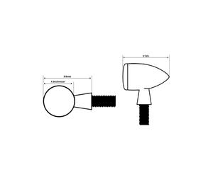 Kellermann Micro Rhombus Extreme Indicatore di direzione a LED, nero