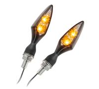 Kellermann Rhombus Extreme LED Indicator Nero Anteriore Coppia