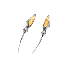 Kellermann Rhombus S Extreme LED Indicator Chrome Retro Nero Paio