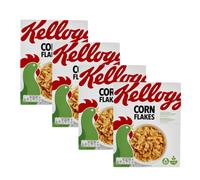 Kellogg’s Corn Flakes Originali 375 g x 4 Cereali Croccanti Colazione Snack
