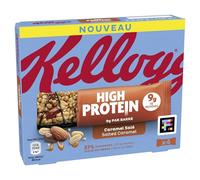Kellogg's Barrette proteiche al caramello e mandorle 4x35g
