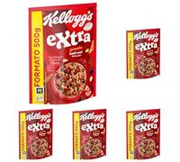 Kellogg's Cereali Extra Frutti Rossi, 500 g (Confezione da 5)