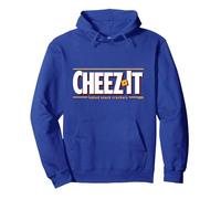 Kellogg's Cheez It Baked Snack Crackers Testo Logo Felpa con Cappuccio, Unisex per Adulti, Blu Reale, S