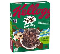 Kellogg's Coco Pops | Barchette al Cioccolato | con Frumento Tostato e Cioccolato | Confezione Singola da 330g (1 x 330g)