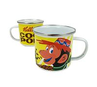 Kellogg's Coco Pops - Tazza smaltata da campeggio, stile retrò, regalo per roulotte e accessori da campeggio, divertente tazza da caffè in stile vintage per donne, uomini e bambini