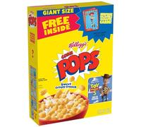 Kellogg's Corn Pops - Cereali per la colazione, 8 vitamine e minerali, snack per bambini, formato gigante, scatola originale da 640,7 g (1 scatola)