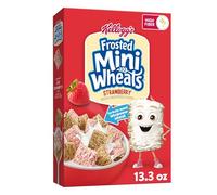 Kellogg's Frosted Mini-Wheats - Cereali da colazione alla fragola, 377 g