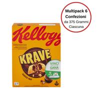 Kellogg'S Krave Choco Nut Multipack Da 6 Confezioni Da 375 Grammi Ciascuna
