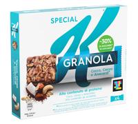 Kellogg's Special K Barretta | Gusto Cacao, Cocco & Anacardi | Croccanti Fiocchi Multicereali | 21% di Proteine | 4 barrette da 28g (Confezione da 112g)