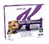 Kellogg's Special K Barretta | Gusto Ribes Nero e Semi di Zucca | Croccanti Fiocchi Multicereali | 22% di Proteine | 4 barrette da 28g (Confezione da 112g)