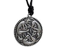 Kells Ciondolo Gatto Tripla Trinità Gatti Collana Celtica Gioielli con...