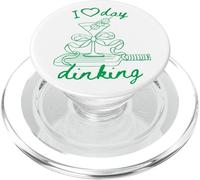 Kelly Green Pickleball Doodles I Love Day Dinking Martini PopSockets PopGrip per MagSafe