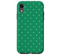 Kelly Green Polka Dots Aesthetic Polkadots Minimalist Women Custodia per iPhone XR