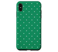 Kelly Green Polka Dots Aesthetic Polkadots Minimalist Women Custodia per iPhone XS Max