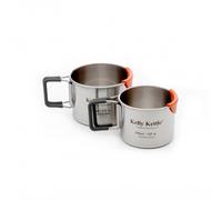 Kelly Kettle - Camping Cups Set - Pentolino 350 ml & 500 ml grigio