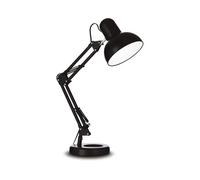 Lampada Da Scrivania-Ufficio Moderna Kelly Metallo Nero 1 Luce E27