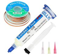 KELLYSHUN KL-558 - Colofonia senza piombo, 10 ml, 1 pezzo, 2,5 mm/1,5 m (1 pezzo), adatto per saldature per cellulari, BGA, riparazioni di elettrodomestici