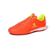 Kelme Scarpe da Calcio da Uomo, Supporto per Arco Plantare, Scarpe da Calcio per Interni, Performance Futsal, Colore: Arancione., 13 Big Kid