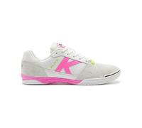 Kelme Zapatillas de Fútbol Sala Elite Blanco Y Fucsia, Scarpe da Ginnastica Unisex-Adulto, Bianco, 44 EU