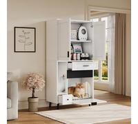 Kelodan Armadio multifunzionale per gatti - Struttura stabile con deposito divisorio, ripiani mobili, cassetti e cuccia per gatti, luogo di attività perfetto e accogliente per i gatti