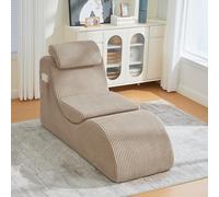 Kelodan Poltrona moderna per il tempo libero ergonomica, schiuma di compressione altamente elastica con seduta rimovibile e tasca laterale, design unico per una seduta confortevole nella vita di tutti