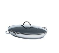 Kelomat, 3540-383, padella per pesce con coperchio; perfetta; 38 x 26 cm