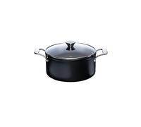 KELOMAT Casseruola con coperchio in vetro 24cm/5,0l NUOVO Ceramica/Antiaderente nero