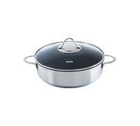KELOMAT Casseruola con coperchio Perfekt 28cm acciaio inox antiaderente argento