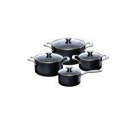 KELOMAT Set di pentole 8 pz. in ceramica antiaderente nero