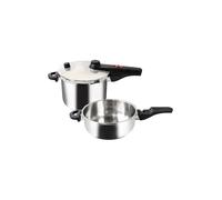 KELOMAT Set pentola a pressione Alfa 22cm 6l INDUZIONE argento