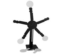 keloppasit Bersaglio con ruota panoramica, bersagli di resettatura, portatile, regolabile, magnetico, con cinque ruote panoramiche, strumento per esercitarsi sul cortile, donne, uomini, attività