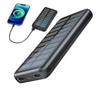 keloppasit Caricabatterie portatile a energia solare per smartphone, 10000 mAh, sottile, portatile, per escursioni, festival, spiaggia, volo, escursionismo, pesca all'aperto