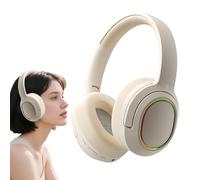 keloppasit Cuffie wireless per PC, cuffie wireless per ufficio, auricolari sovrauricolari leggeri e pieghevoli, per cellulare, palestra, casa, camionista
