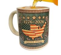 keloppasit da caffè | 400ml 2D Termico | per acqua in ceramica 250° anniversario dei veterani | per cioccolata, tè, latte, acqua, succo, casa, feste, studentato, hotel, appartamento, papà